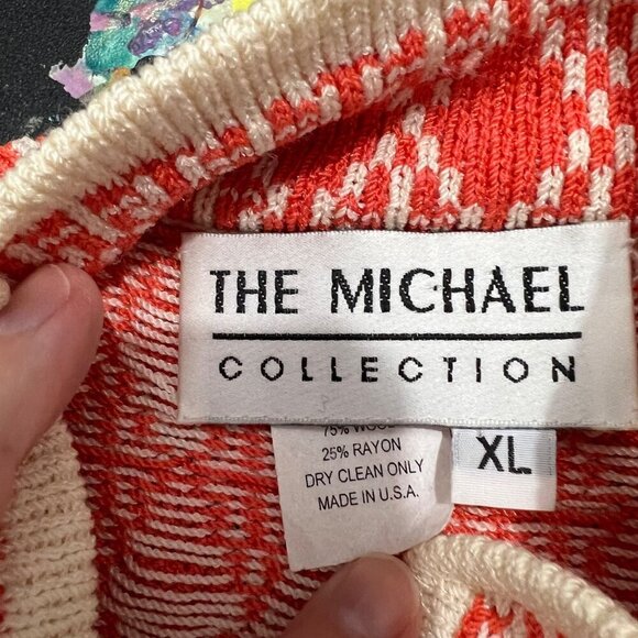 The Michael Collection Wool Nordic Ski Lodge Austrian‎ Folk Jacket Size XL - Picture 5 of 10